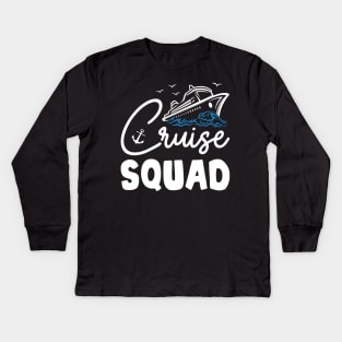 Cruise Squad 2023 Birthday Cruise Shirt Cruise Boat Party Kids Long Sleeve T-Shirt